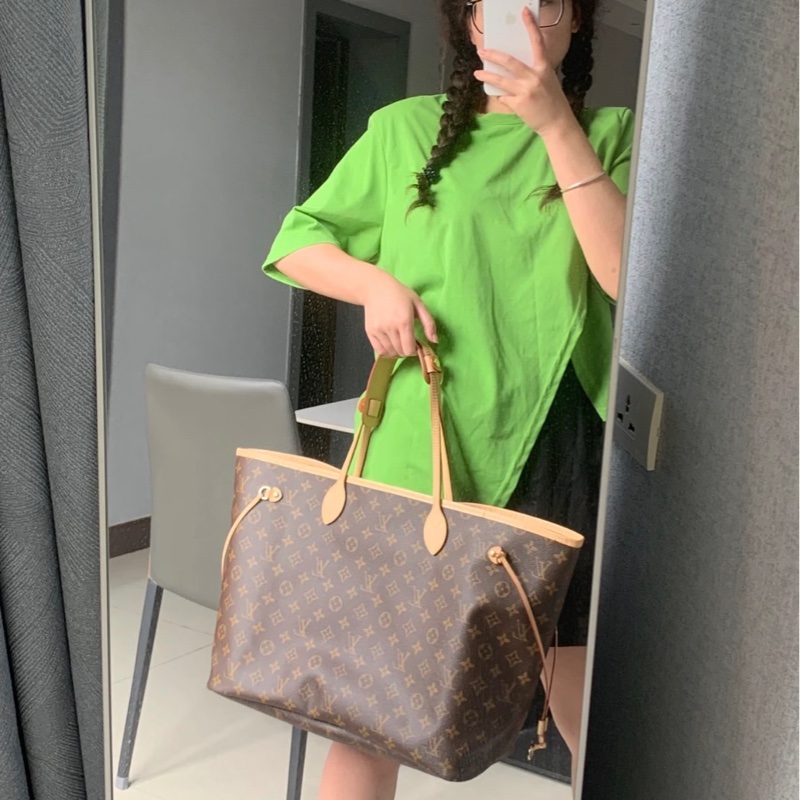 ❣️【S級-99成新】 LV 老花Neverfull大號子母購物袋-9