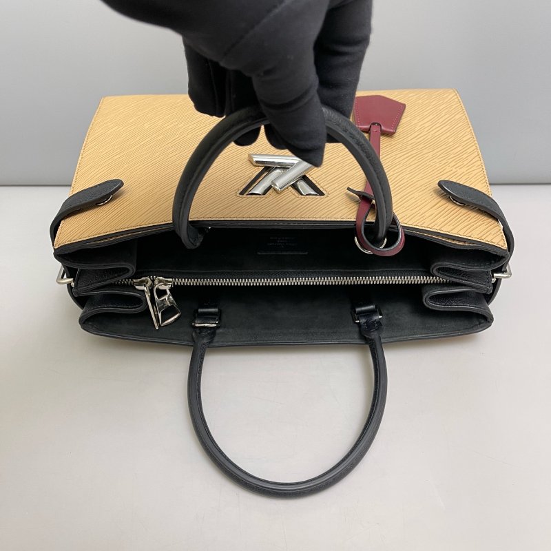 路易威登/Louis Vuitton Twist Tote奶茶色水波紋托特包-4