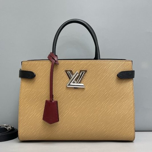路易威登/Louis Vuitton Twist Tote奶茶色水波紋托特包-6