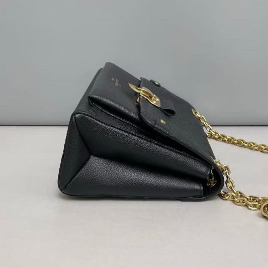 路易威登/Louis Vuitton Vavin小號黑色全皮壓紋肩背斜背包-2