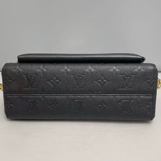 路易威登/Louis Vuitton Vavin小號黑色全皮壓紋肩背斜背包-7