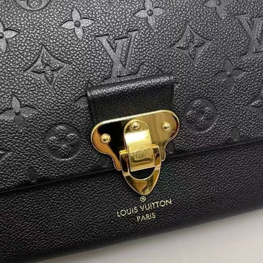路易威登/Louis Vuitton Vavin小號黑色全皮壓紋肩背斜背包-8