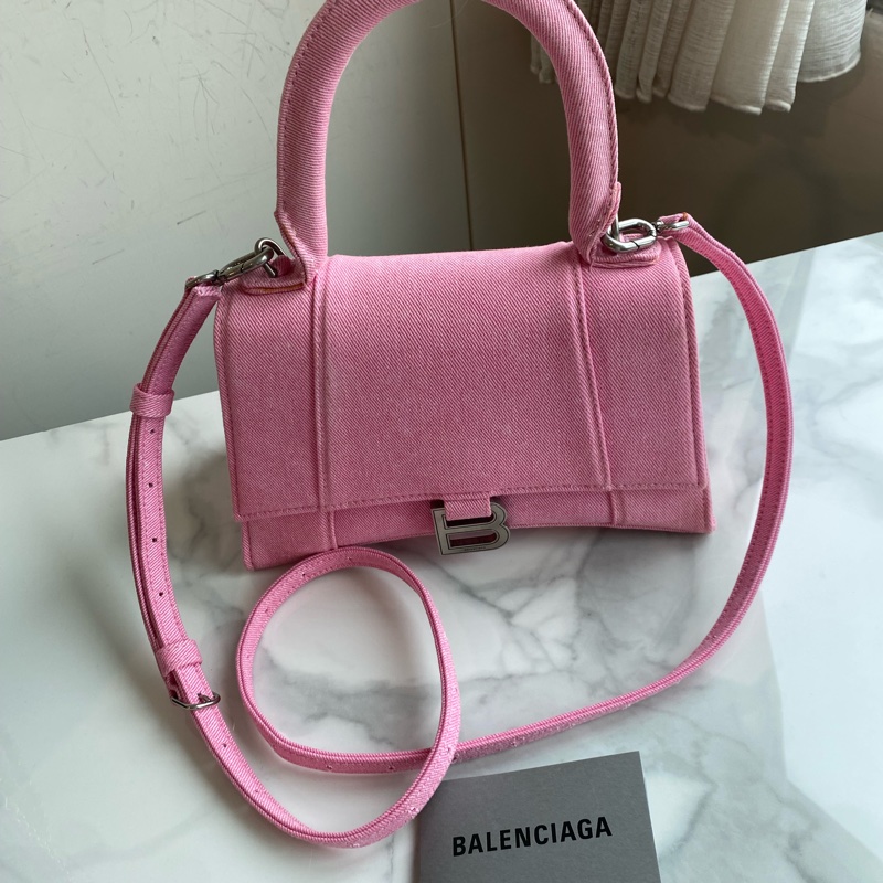 Balenciaga 巴黎世家丹寧粉 沙漏包-0