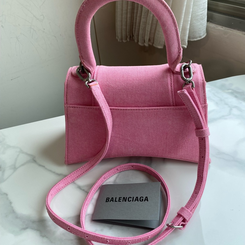 Balenciaga 巴黎世家丹寧粉 沙漏包-1