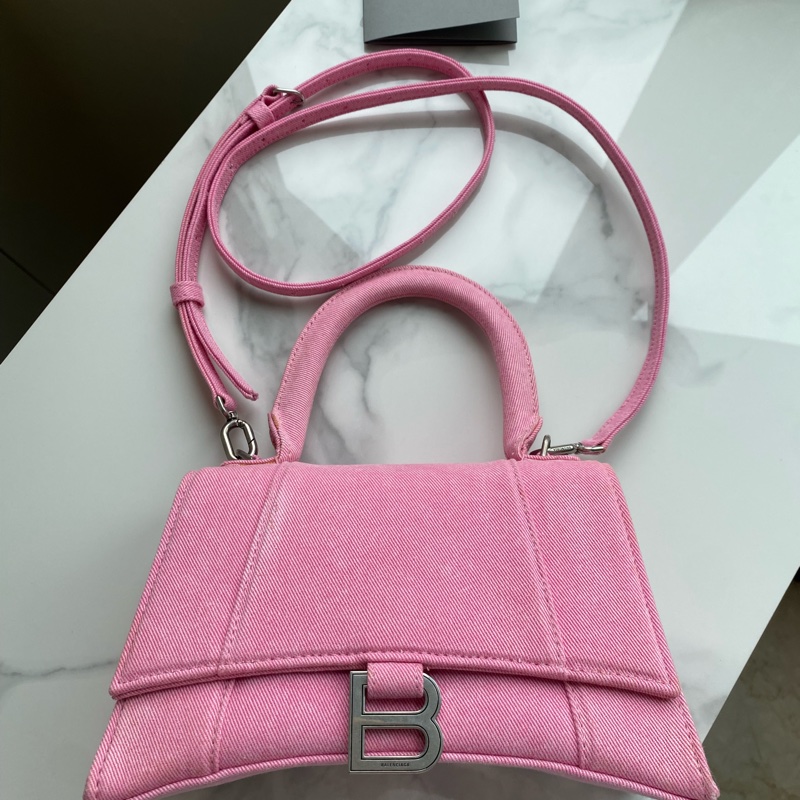 Balenciaga 巴黎世家丹寧粉 沙漏包-2