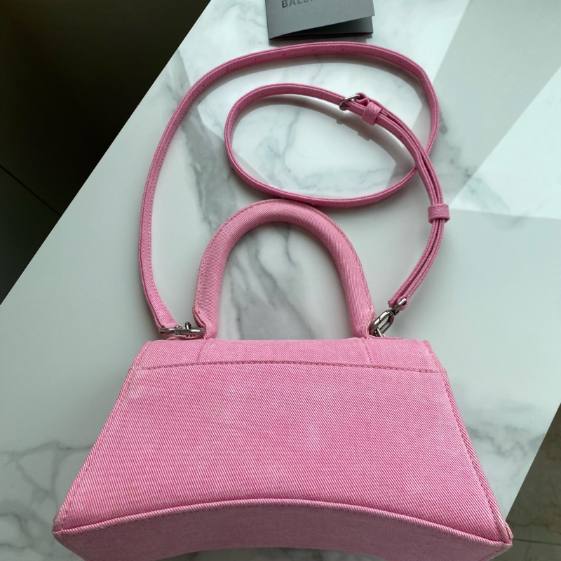 Balenciaga 巴黎世家丹寧粉 沙漏包-3