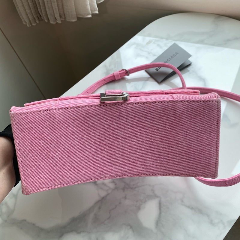 Balenciaga 巴黎世家丹寧粉 沙漏包-4
