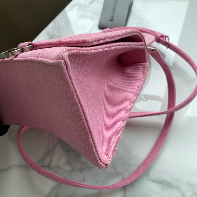 Balenciaga 巴黎世家丹寧粉 沙漏包-6