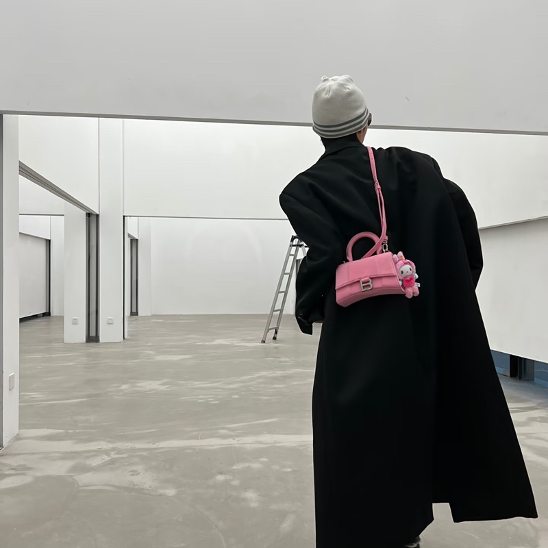 Balenciaga 巴黎世家丹寧粉 沙漏包-9