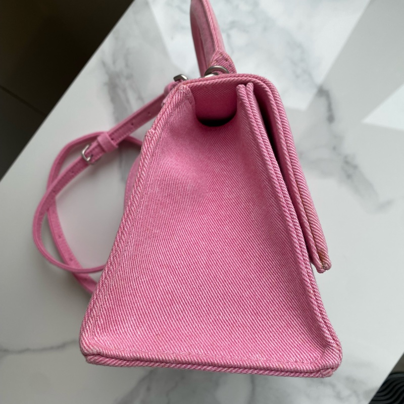 Balenciaga 巴黎世家丹寧粉 沙漏包-10