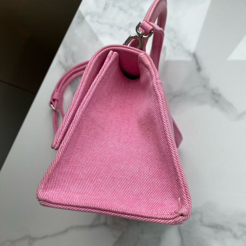 Balenciaga 巴黎世家丹寧粉 沙漏包-11