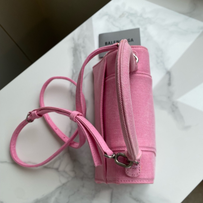 Balenciaga 巴黎世家丹寧粉 沙漏包-19