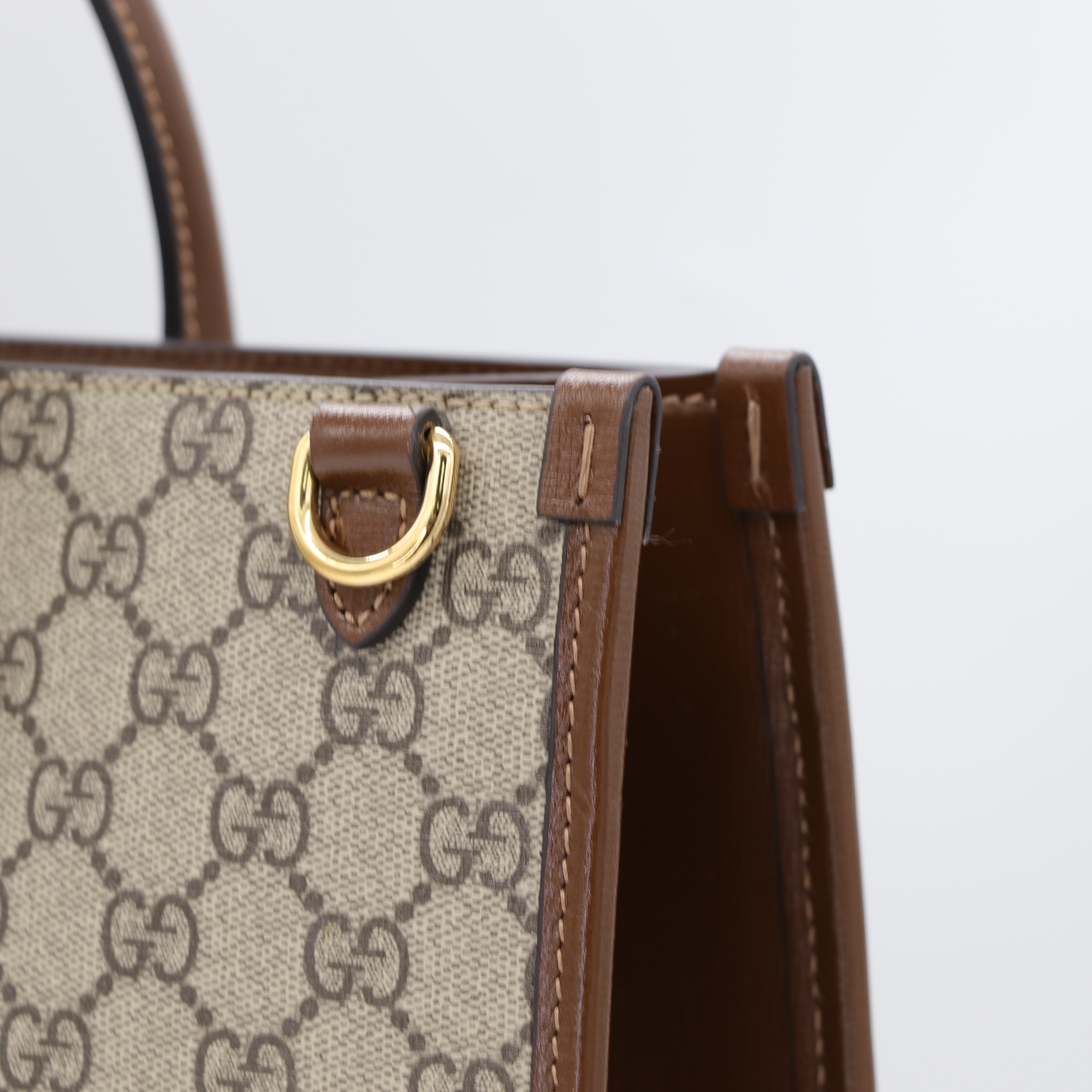 GUCCI 老花手提托特包-7