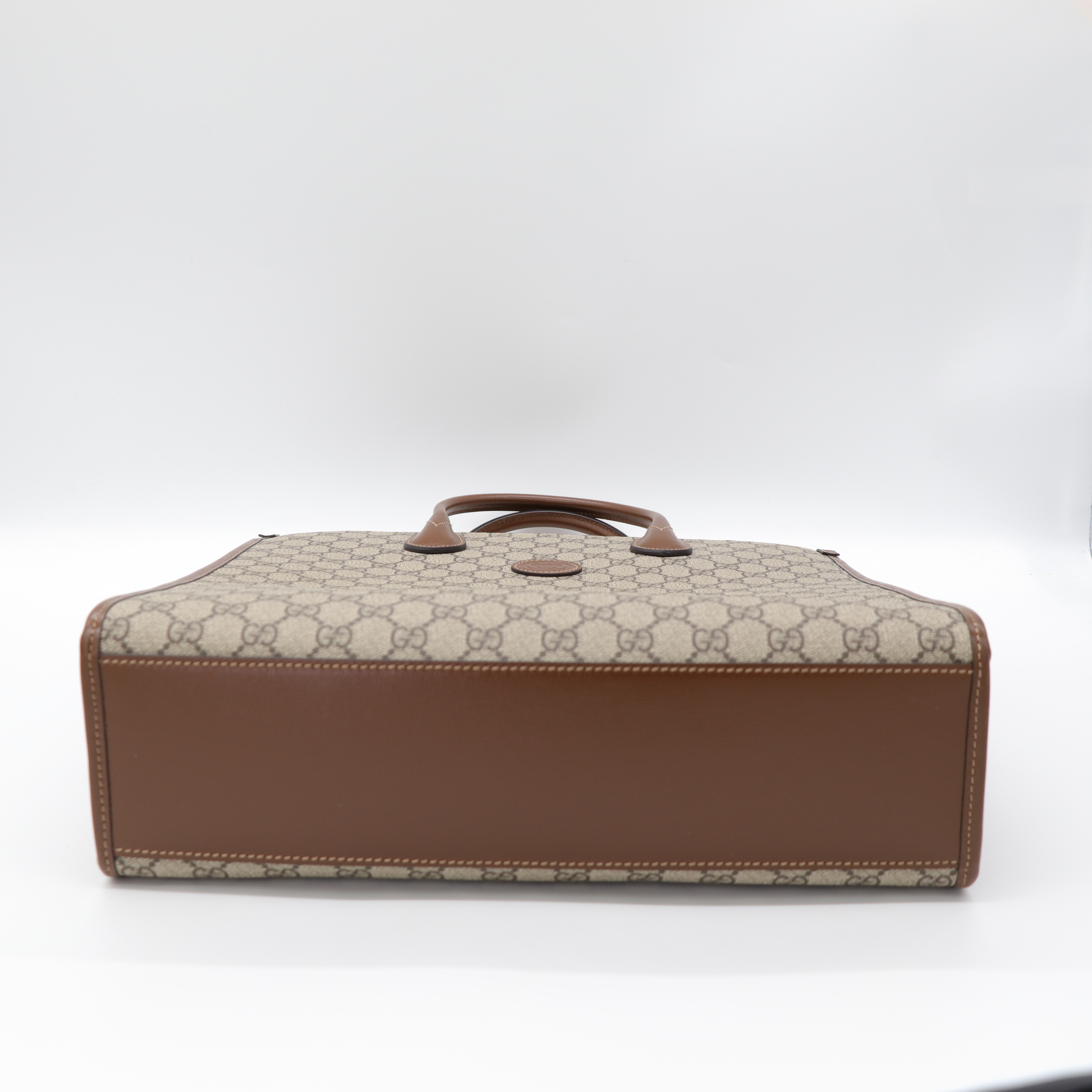 GUCCI 老花手提托特包-11