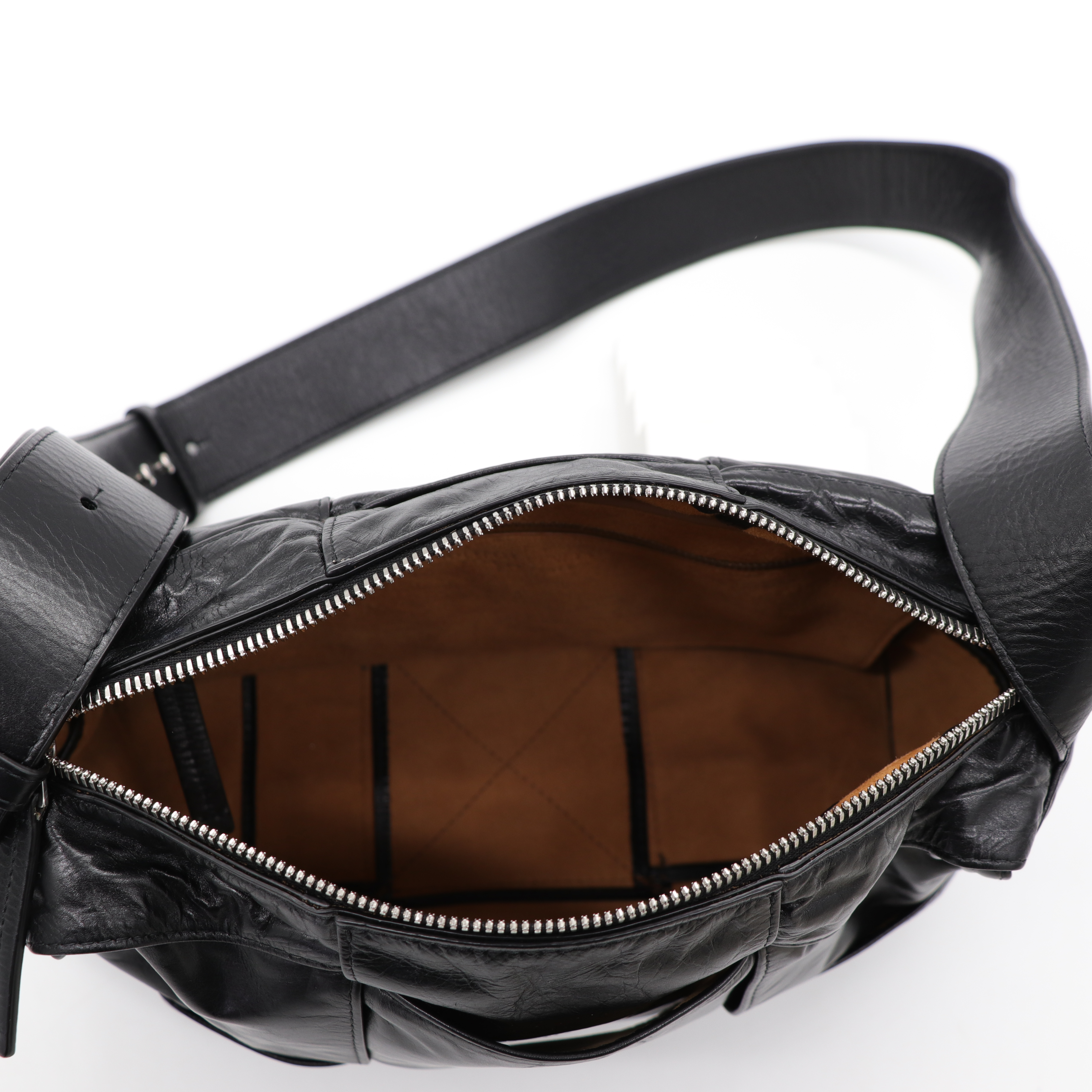 BV 黑大格肩背包-13