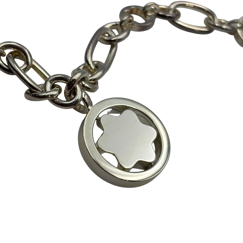 【美收精品】MontBlanc 萬寶龍純銀鑲珍珠貝母飾品珍珠母貝項鏈 C-382【隔月月中將轉賣至日本 上架期限30天】-6