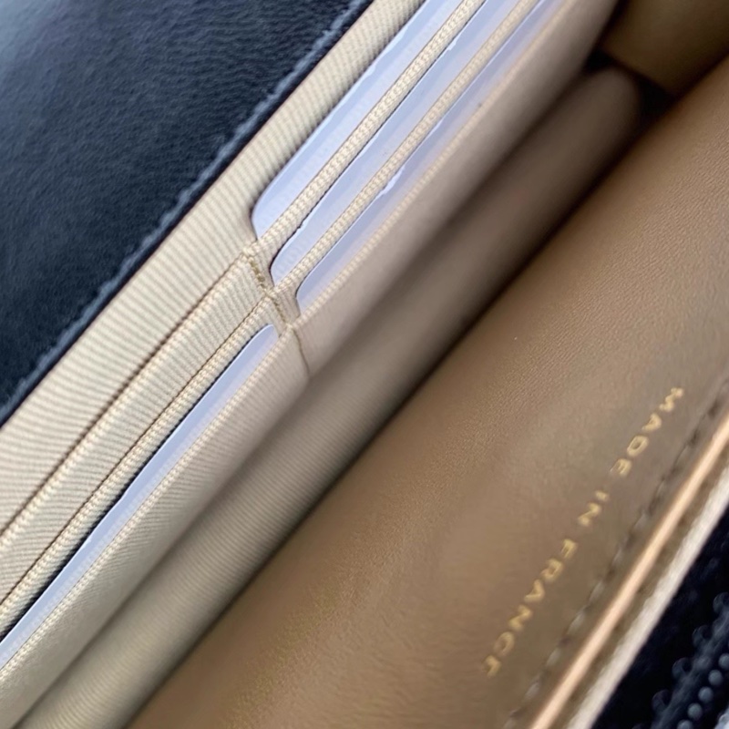 CHANEL香奈兒黑金金球調節扣WOC鏈條包🍨🍧-16