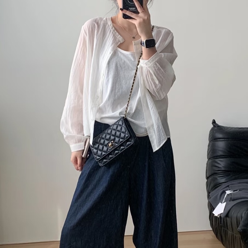 CHANEL香奈兒黑金金球調節扣WOC鏈條包🍨🍧-19