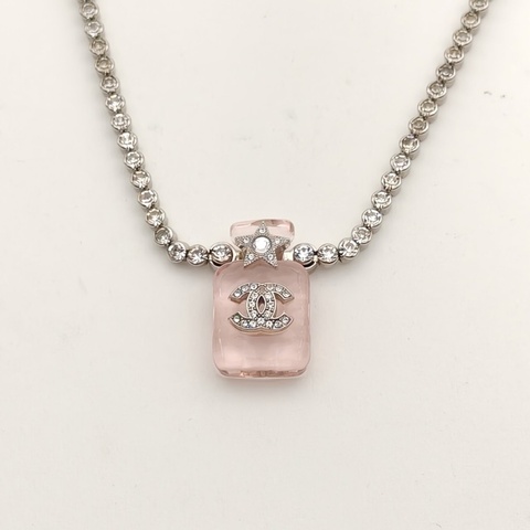 CHANEL 合金樹脂香水瓶果凍項鏈