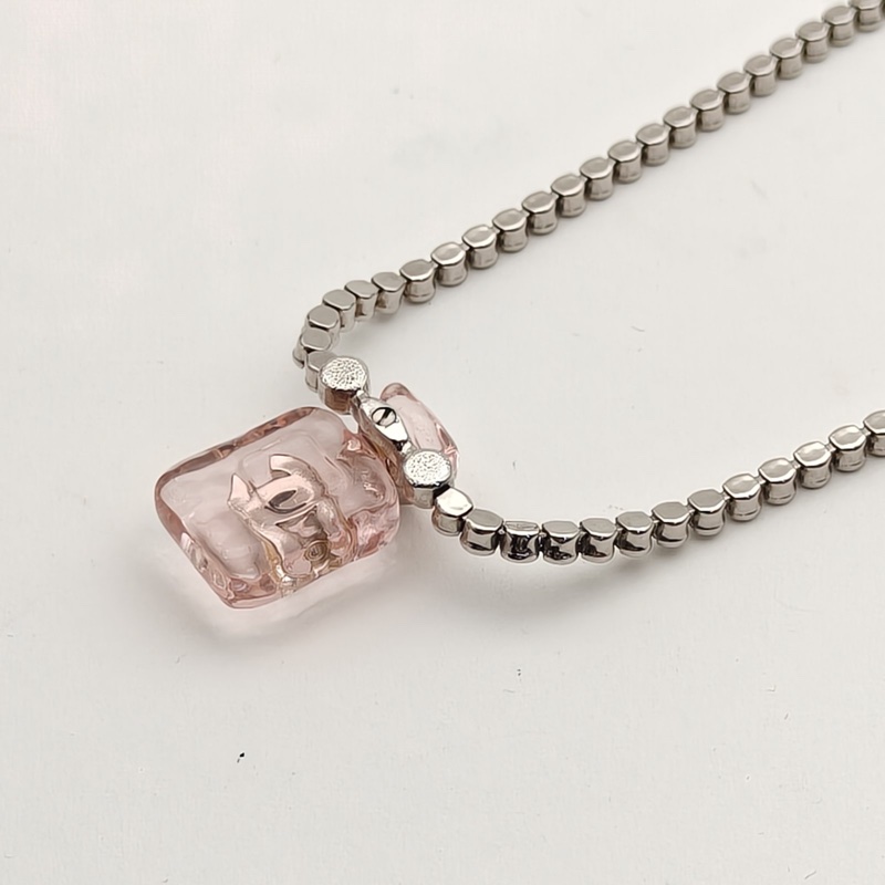 CHANEL 合金樹脂香水瓶果凍項鏈-2