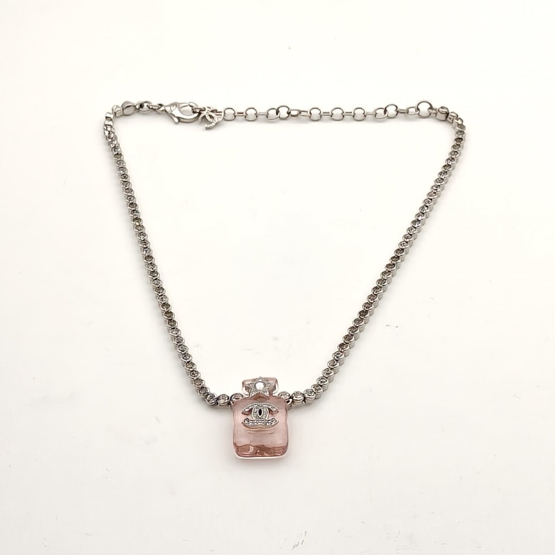 CHANEL 合金樹脂香水瓶果凍項鏈-4