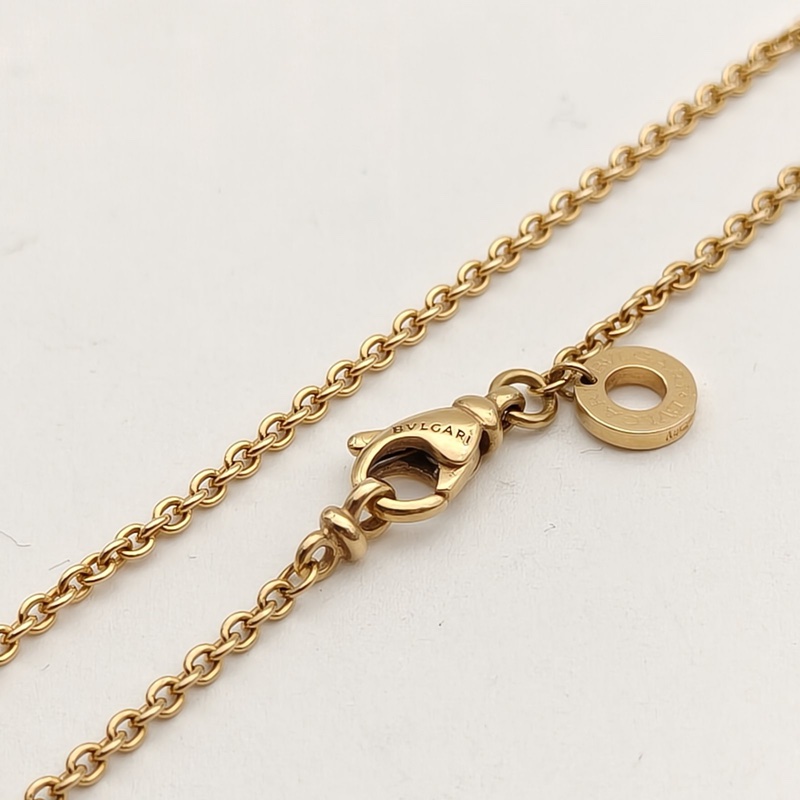 BVLGARI B.ZERO1彈簧項鏈單環扣18K黃金項鏈-3