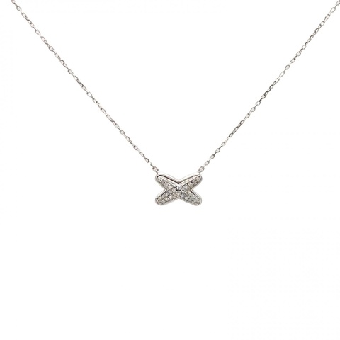 CHAUMET 18K白金鑽石Liens緣系一生系列18K金項鏈