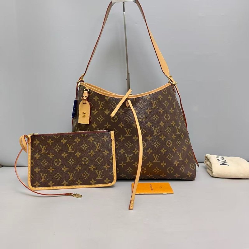 芯片款 路易威登/Louis Vuitton Carryall中號老花包-5