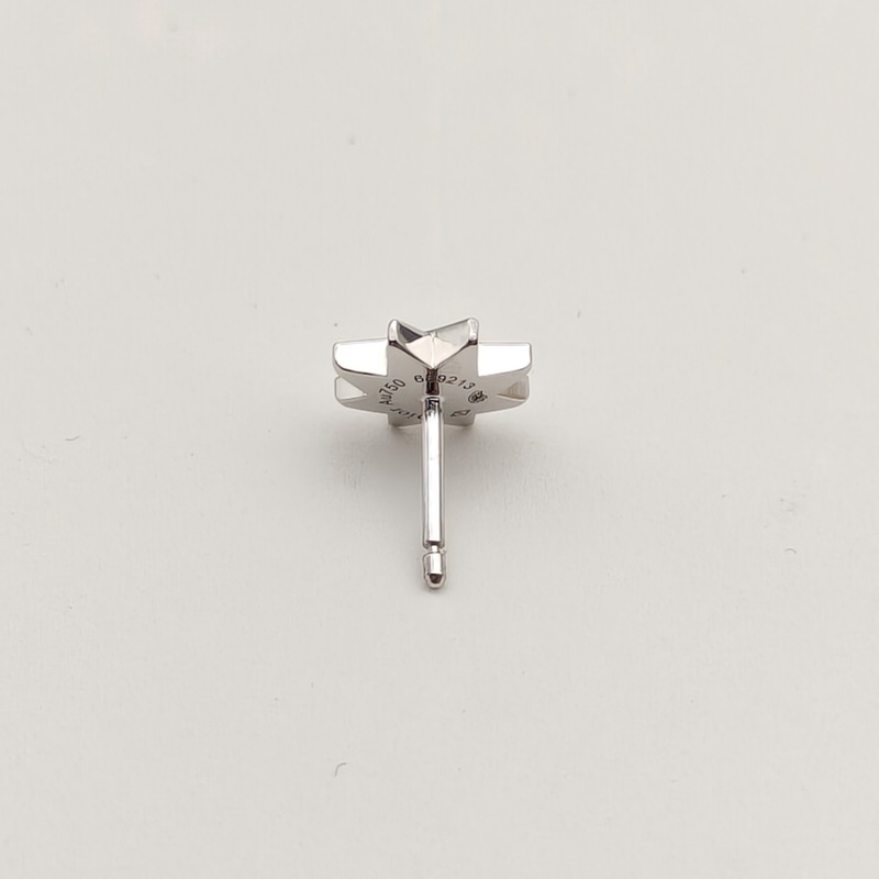DIOR 18K白金鑽石etoiledesvents八芒星耳釘單只-3