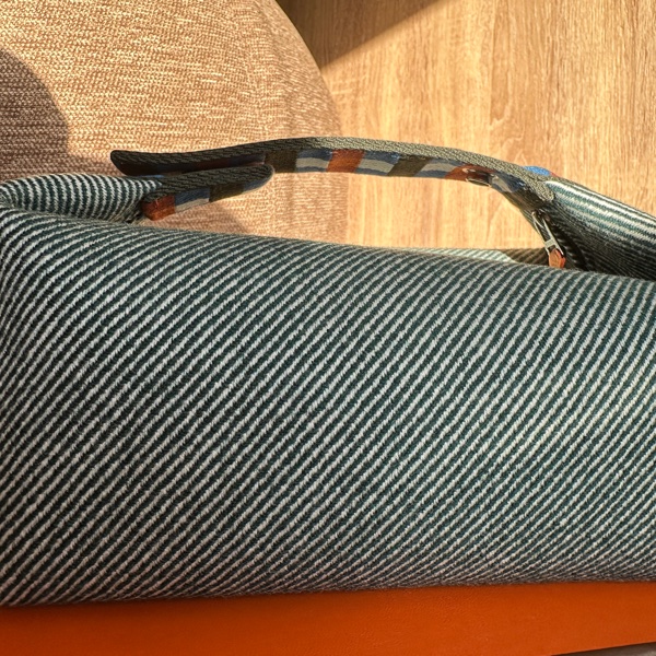 Hermes 飯盒包 稀有格紋手把-9