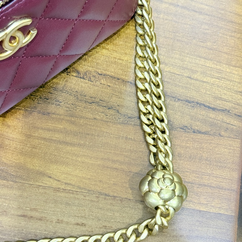 低於專櫃半價🫶🏻未使用95新✨香奈兒 山茶花調節扣 晶片款 長盒子 很美♥️-26