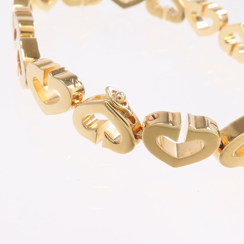 CARTIER 18K黃金Heart Bracelet手鏈-5