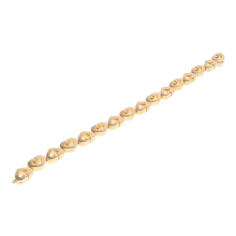 CARTIER 18K黃金Heart Bracelet手鏈-7