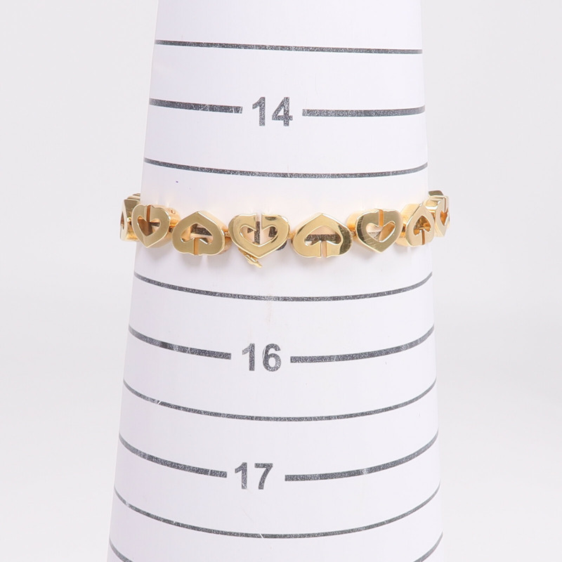 CARTIER 18K黃金Heart Bracelet手鏈-8