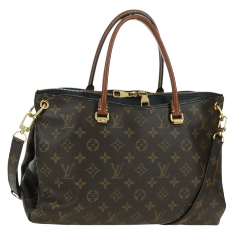 路易威登 Monogram Pallas MM 手提包 2way 黑色 M42756 LV 正品 176310SAV