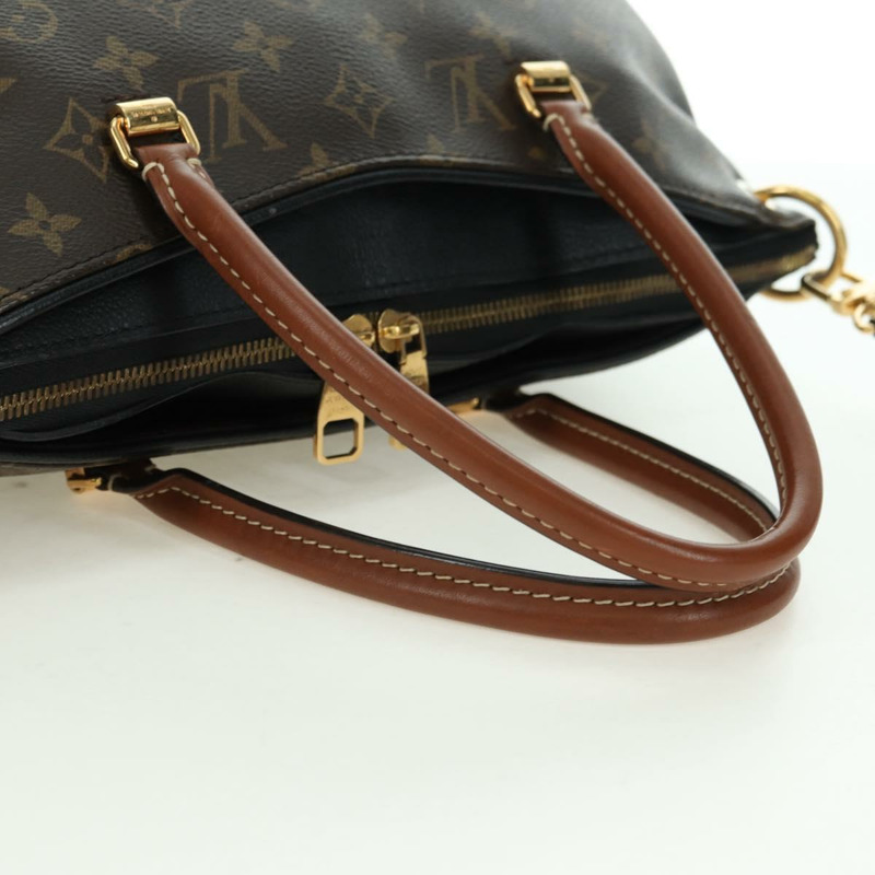 【日本直送】路易威登 Monogram Pallas MM 手提包 2way 黑色 M42756 LV 正品 176310SAV-5