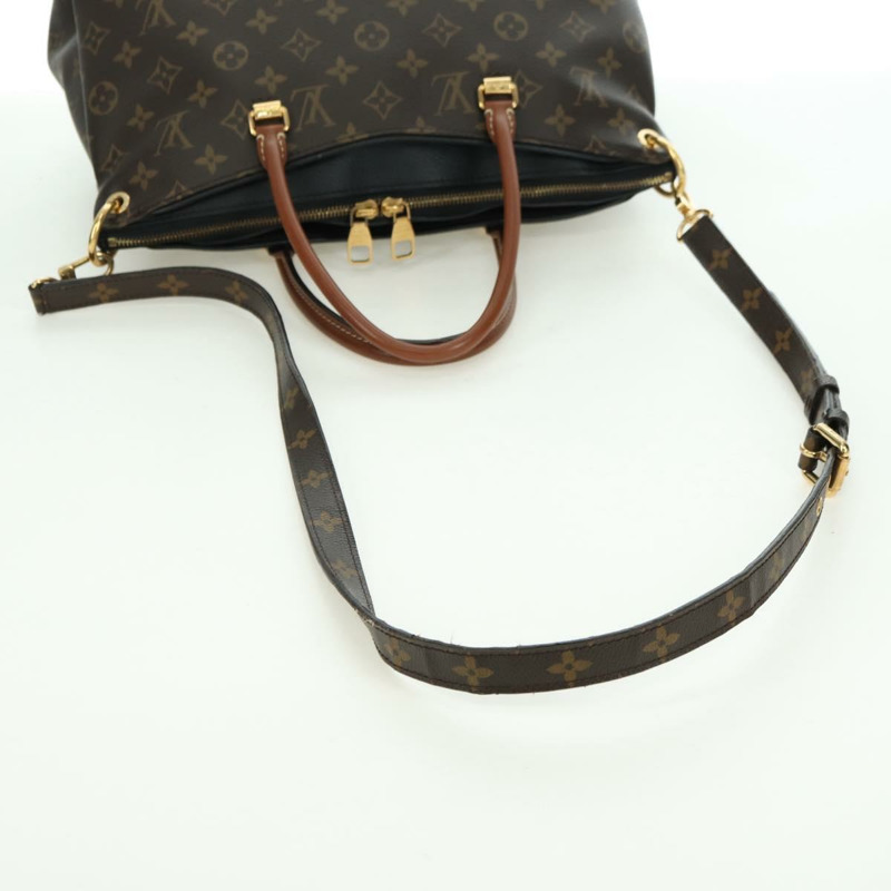 【日本直送】路易威登 Monogram Pallas MM 手提包 2way 黑色 M42756 LV 正品 176310SAV-6