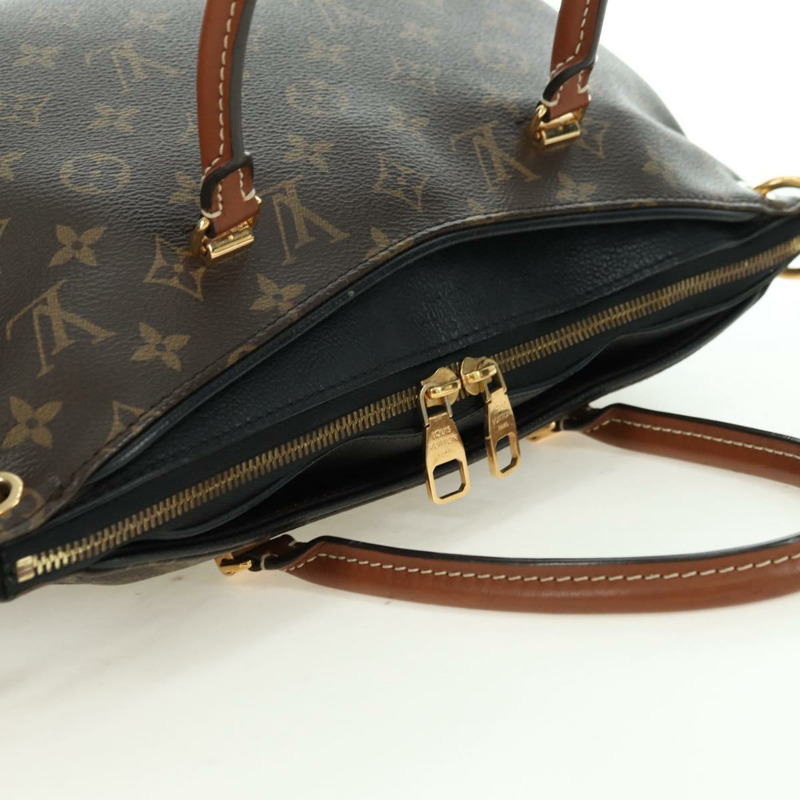 【日本直送】路易威登 Monogram Pallas MM 手提包 2way 黑色 M42756 LV 正品 176310SAV-13
