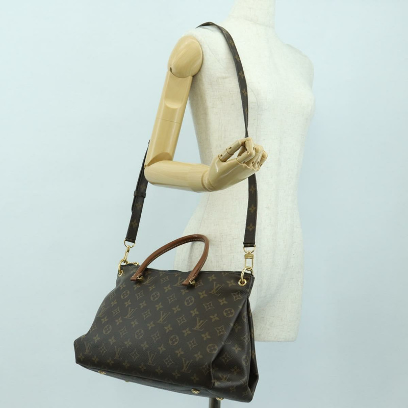 【日本直送】路易威登 Monogram Pallas MM 手提包 2way 黑色 M42756 LV 正品 176310SAV-26