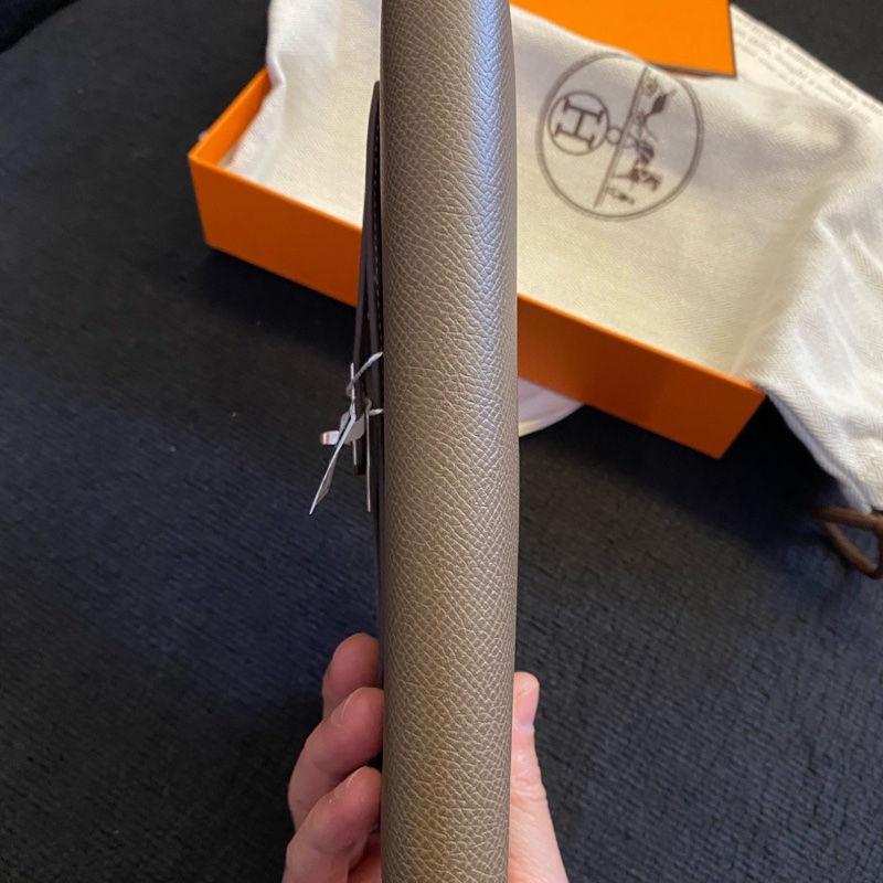Hermes • Kelly Long 大象灰銀釦長夾 Epsom皮 全配附盒-7