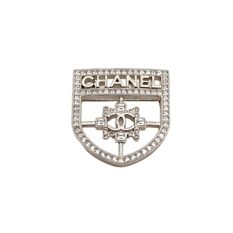 CHANEL 合金20V盾牌胸針