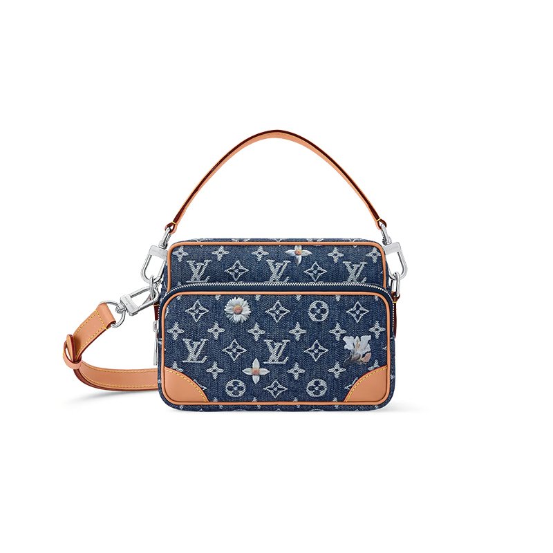 Nil 牛仔布手提包-0