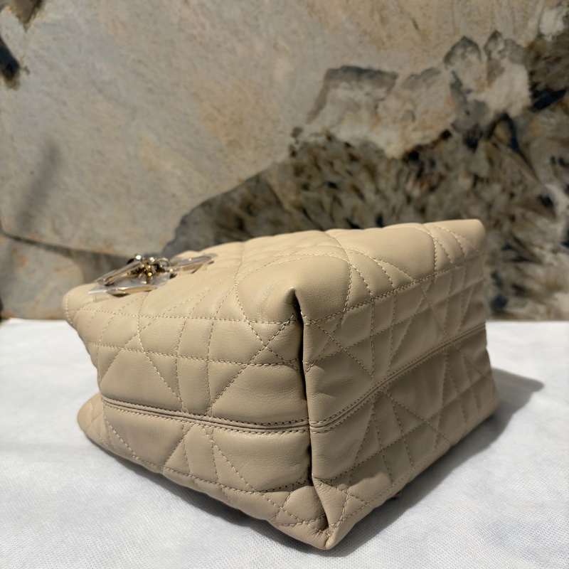 Dior沙丘褐小牛皮Toujours水桶側背包-6