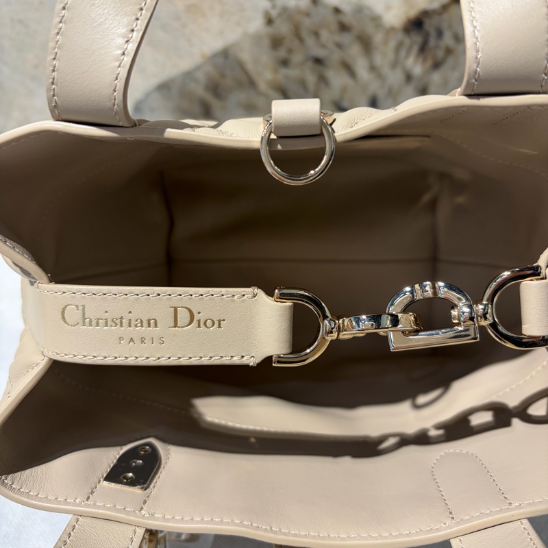 Dior沙丘褐小牛皮Toujours水桶側背包-8