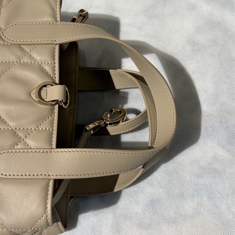 Dior沙丘褐小牛皮Toujours水桶側背包-12