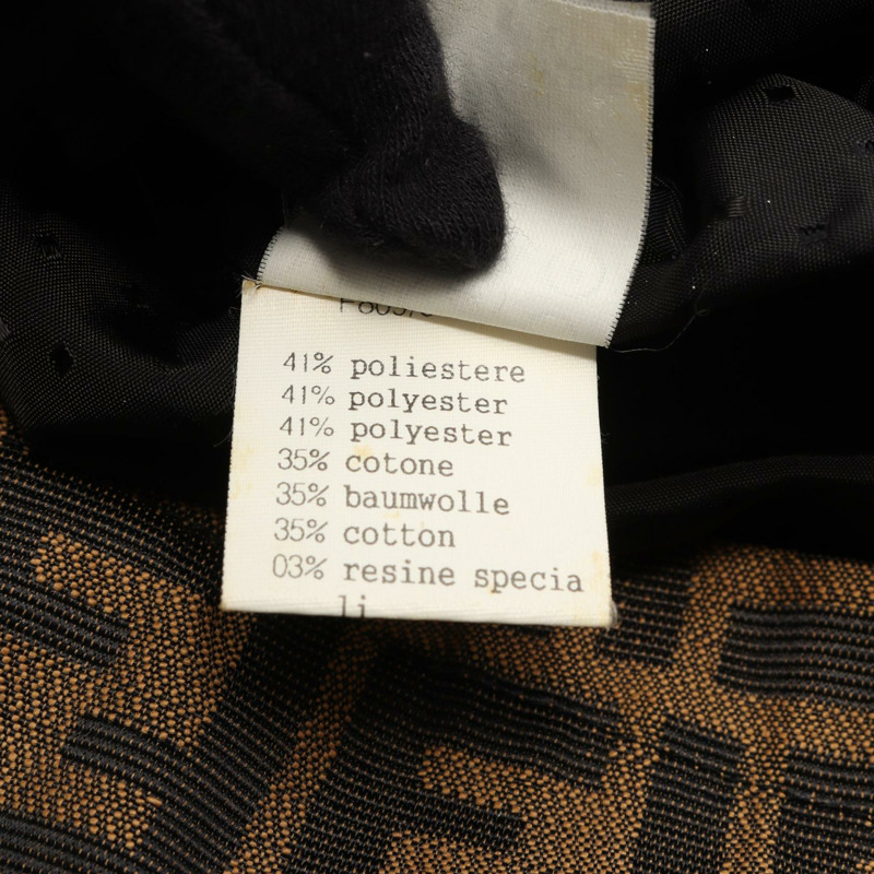 FENDI Zucca 其他外套 聚酯纖維 棕色 黑色 二手 女-3