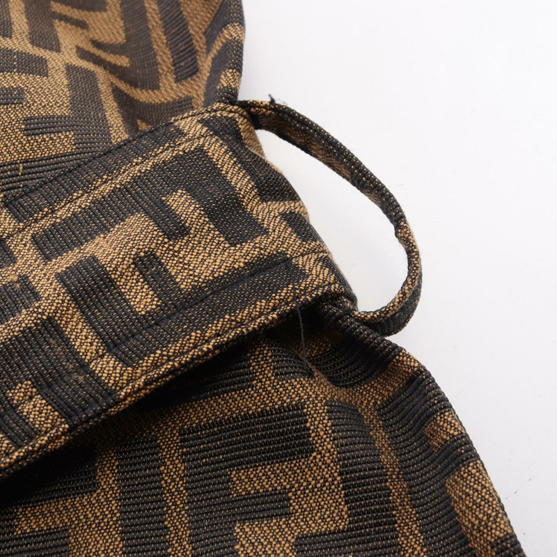 FENDI Zucca 其他外套 聚酯纖維 棕色 黑色 二手 女-7