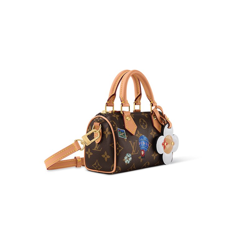 Nano Speedy Monogram Snowy Pearl Bag-2