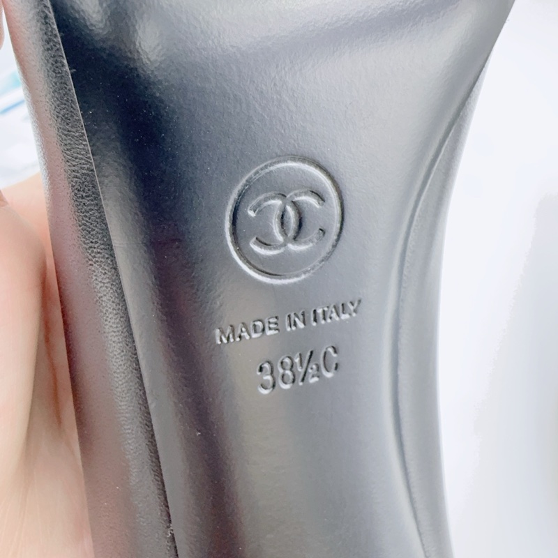 閒置未使用CHANEL 香奈兒/38.5碼黑色 高跟鞋-5