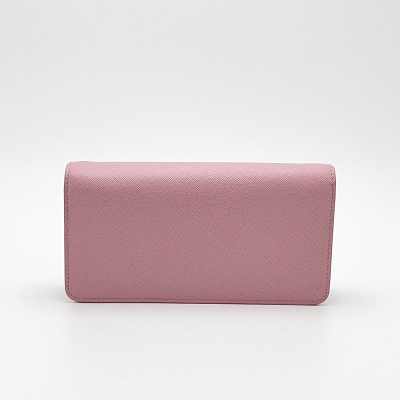 PRADA Saffiano粉色肩背鏈條包18.5*9.5*3.5 98新配件盒子塵袋-6